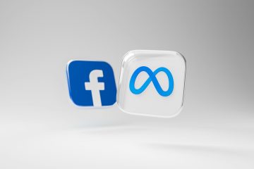 a white and blue square with a blue and white facebook logo